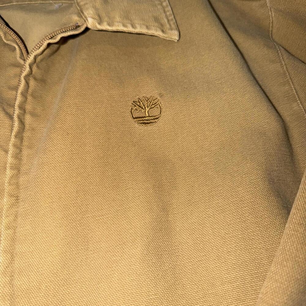 Timberland Weather gear XL Tan Full Zip Canvas Work Jacket - Picture 3 of 3